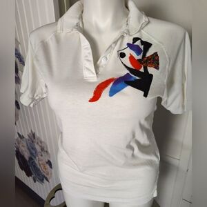 Vintage 90's Adidas Women's Tennis Golf  Polo Top Sz Medium Great Condition